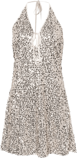 sequinned mini dress