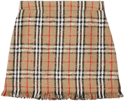 Vintage Check bouclé mini skirt