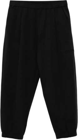 pleated sweat pants