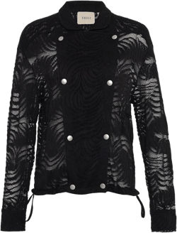 Women's Artemis Fern Lace Bomber Jacket - Black