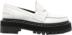 platform leather loafers