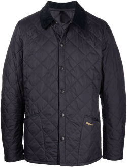 Heritage Liddesdale Diamond Quilted Jacket In Dark Navy