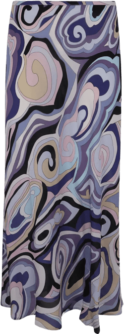 abstract-pattern print skirt 