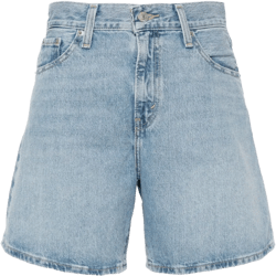 high-rise denim shorts