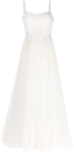 Astrid embellished-tulle bridal gown