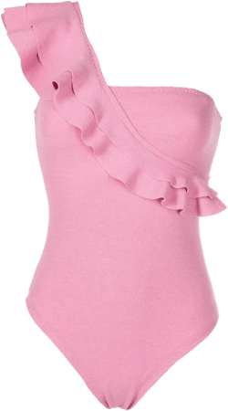 Siola ruffled one-shoulder swimsuit