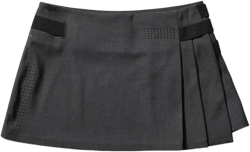 Women S Pleated Wrap Skirt Dark In Blue