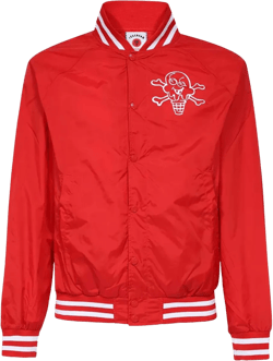 logo-print bomber jacket