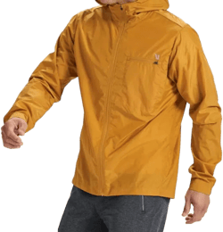 Men's Daybreak Windbreaker Jacket In Cognac In Green