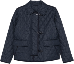 diamond-quilted puffer jacket