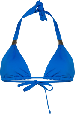 gathered-detail triangle bikini top