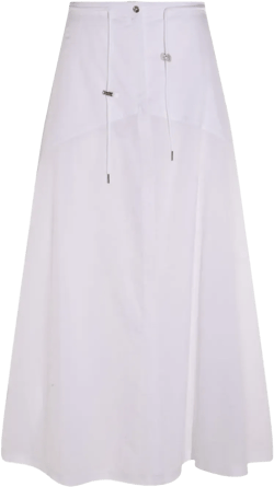 drawstring-waist skirt 