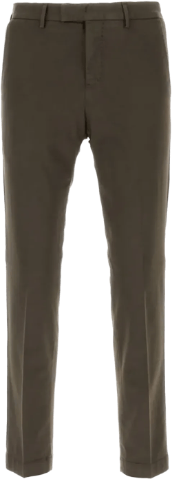 stretch-design tapered trousers