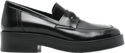 logo-plaque loafers