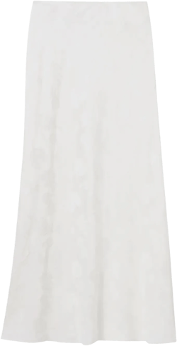 floral-embroidered midi skirt 