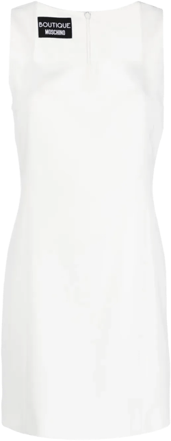square-neck sleeveless minidress