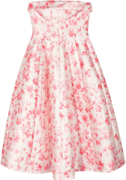 floral-print midi dress