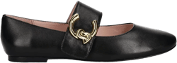 leather ballerina shoes