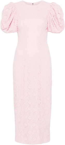 lace fitted midi dress
