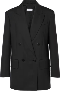 Palanca Wool, Mohair, And Silk Blazer In Black