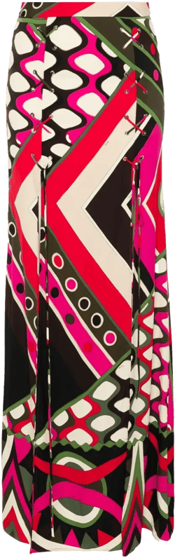 Vivara-print maxi skirt
