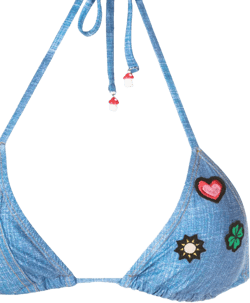 embroidered-patch bikini set
