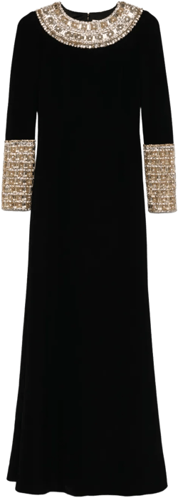 crystal-embellished gown