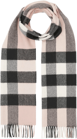 Check Cashmere Scarf
