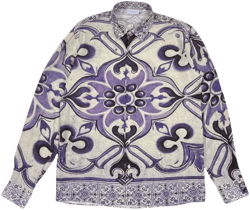 floral-print shirt