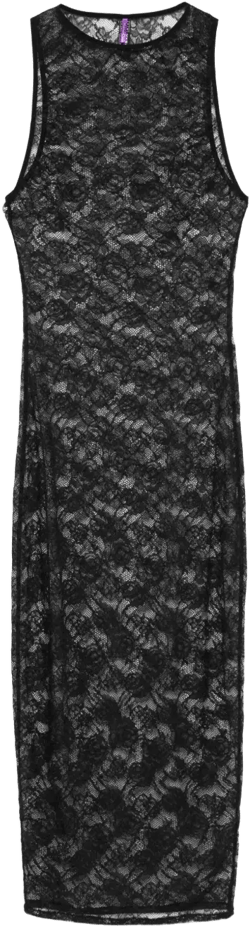 Chantilly-lace midi dress