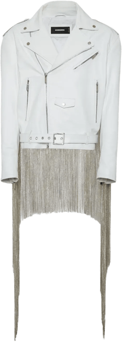 fringed leather jacket 