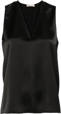 Tropeche sleeveless satin blouse
