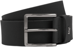 logo-lettering leather belt 