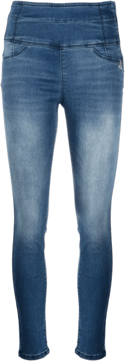 high-waisted skinny jeans