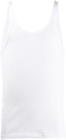 fine-rib cotton tank top