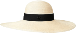 Blanche logo-detail straw hat