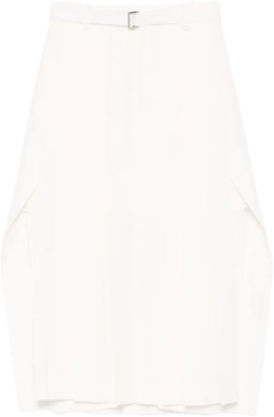 pleated midi skirt 