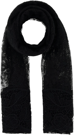 lace-detailing scarf 