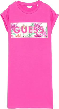 logo-embroidered dress