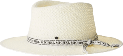 André woven logo-trim hat