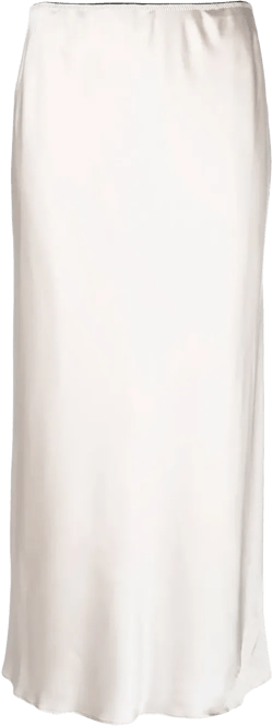 silk midi skirt