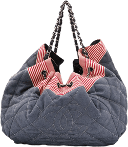 2008-2009 CC diamond-quilted tote bag
