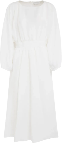 Ahmose linen midi dress