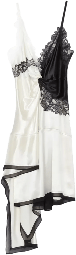 asymmetric slip dress