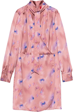 butterfly-print mini dress