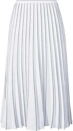 pleated crepe midi skirt