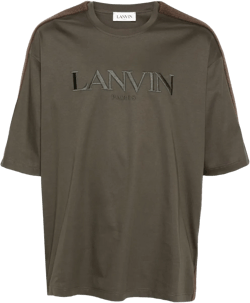logo-embroidered cotton T-shirt
