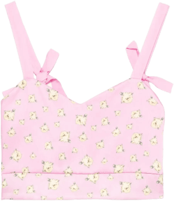 rose-print top