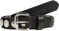 stud-embellished leather belt