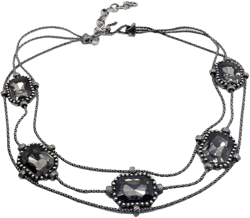 2000s crystal-embellished choker